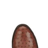 TONY LAMA MEN'S ZONY COGNAC FULL QUILL OSTRICH WESTERN BOOT - DR5356