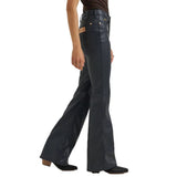 WRANGLER WOMEN'S LAINEY WILSON FAUX LEATHER FLARE PANTS - 112385583