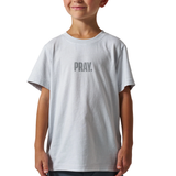 BURLEBO KIDS VINTAGE WASHED "PRAY" TEE - YVWTPRAY