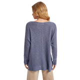 BLUIVY WOMEN'S REVERSE SEAM LOOSE FIT SWEATER - W00425