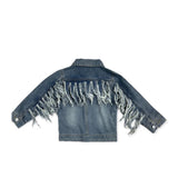 SHEA BABY INFANT/TODDLER GIRLS DENIM FRINGE JACKET - SBDJ01