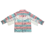 SHEA BABY INFANT/TODDLER GIRLS PASTEL PAISLEY FRINGE PEARL SNAP SHIRT - GWEST13