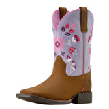 ARIAT KIDS WILD BLOOM WIDE SQUARE TOE WESTERN BOOT - 10074202