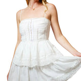 BLUE B WOMEN'S COTTON VOILE LACE MINI DRESS - 42030D