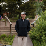 BURLEBO MEN'S SHERPA FULL ZIP BLACK JACKET - BLKFZJ SHERPA