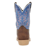 DURANGO KIDS BROWN 8" DRIFTWOOD AND LAPIS BLUE WESTERN BOOT - DBT0255C