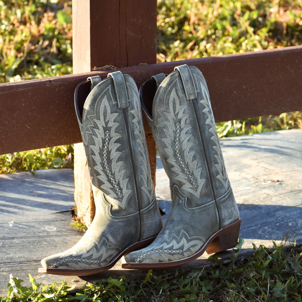 LAREDO WOMEN'S EMMYLEE GREEN WESTERN BOOT - 52159