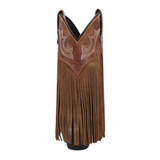 DAN POST TODDLER HAPPY TRAILS LEATHER FRINGE WESTERN BOOT - DPC4020