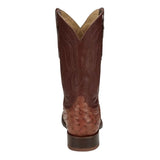 TONY LAMA MEN'S ZONY COGNAC FULL QUILL OSTRICH WESTERN BOOT - DR5356