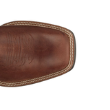 JUSTIN MENS BOWLINE BRANDY BROWN SQUARE TOE WESTERN BOOT - SE7522
