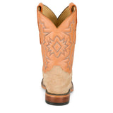 TONY LAMA MEN'S CARLOS 11" FULL QUILL OSTRICH WESTERN BOOT - HE6267