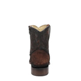 CORALL MEN'S BROWN GOAT ROUND TOE BOOTIE WESTERN BOOT - W4960