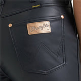WRANGLER WOMEN'S LAINEY WILSON FAUX LEATHER FLARE PANTS - 112385583