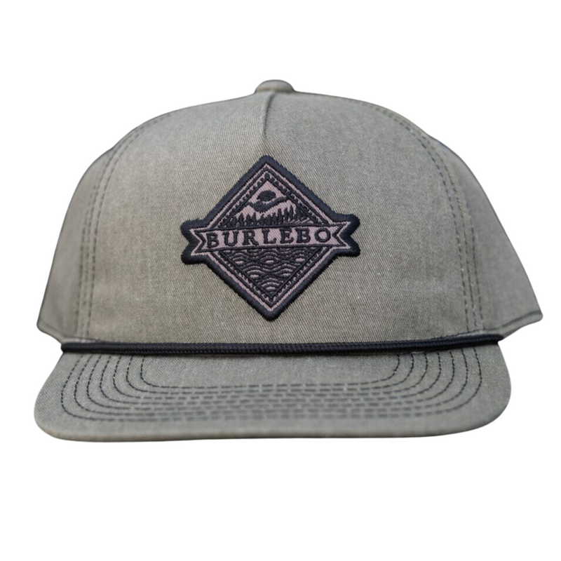 BURLEBO DARK MOSS SIGNATURE LOGO HAT - CDMSLC