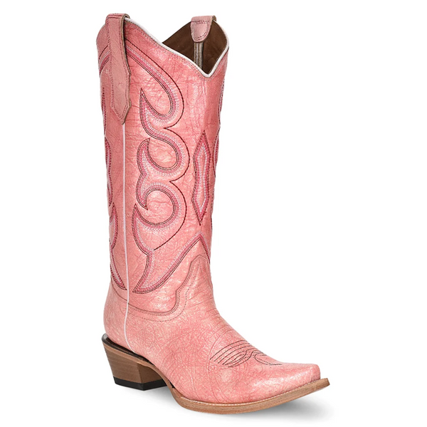 CIRCLE G BY CORRAL WOMEN'S PINK EMBROIDERY WESTERN BOOTS - L6042