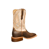 R. WATSON MEN'S MAD BROWN GOAT IVORY COW WESTERN BOOT - WR0006-2