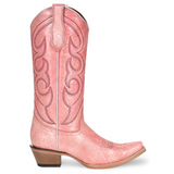 CIRCLE G BY CORRAL WOMEN'S PINK EMBROIDERY WESTERN BOOTS - L6042