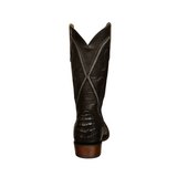 R. WATSON MEN'S BLACK CAIMAN BELLY WESTERN BOOT - RW2000-3