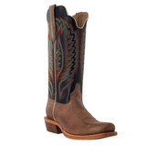 R. WATSON MEN'S BLACK COFFEE & SAND DUNE COWHIDE WESTERN BOOT - WR0005-1