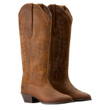 ARIAT WOMEN'S HERITAGE R TOE TALL STRETCHFIT WESTERN BOOT - 10053783