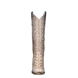 CORRAL WOMEN'S GENUINE FULL PYTHON TALL WESTERN BOOT - A3789