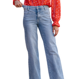 JUDY BLUE ALLISON HIGH RISE FRONT YOKE RETRO WIDE LEG JEANS - 88673