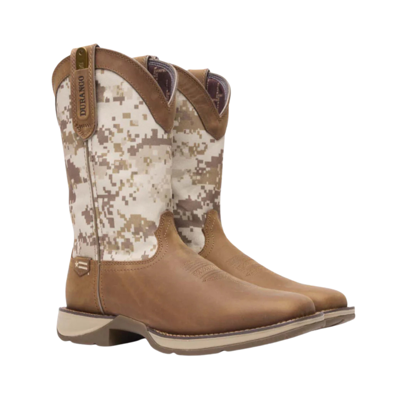 DURANGO MEN'S REBEL DESERT CAMO PULL-ON WESTERN BOOT - DDB0166