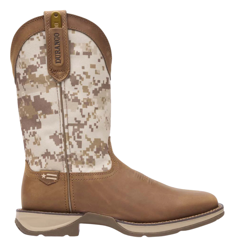 DURANGO MEN'S REBEL DESERT CAMO PULL-ON WESTERN BOOT - DDB0166