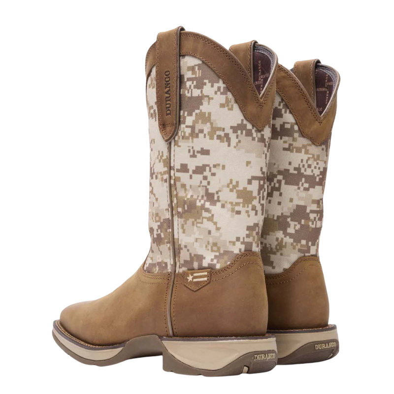 DURANGO MEN'S REBEL DESERT CAMO PULL-ON WESTERN BOOT - DDB0166