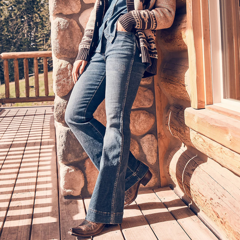 WRANGLER WOMEN'S RETRO BAILEY HIGH RISE TROUSER JEAN - 11MPEPS