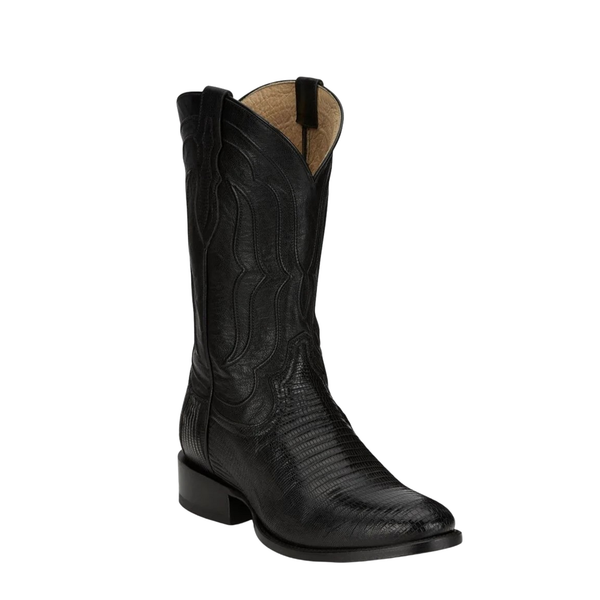 TONY LAMA MEN’S KIRTLAND BLACK LIZARD WESTERN BOOT - DR5153