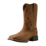 ARIAT MEN’S HYBRID RANCHWAY WATERPROOF WIDE SQUARE TOE WESTERN BOOT - 10064047