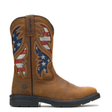 WOLVERINE MEN’S RANCHER FLAG STEEL-TOE WELLINGTON WORK BOOT - W241181