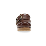 DANSKO WOMEN’S PEARSON BROWN WAXY MILLED LEATHER CLOG - 616786112