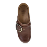 DANSKO WOMEN’S PEARSON BROWN WAXY MILLED LEATHER CLOG - 616786112