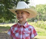WRANGLER BOYS SHORT SLEEVE WESTERN SNAP SHIRT - 112378881