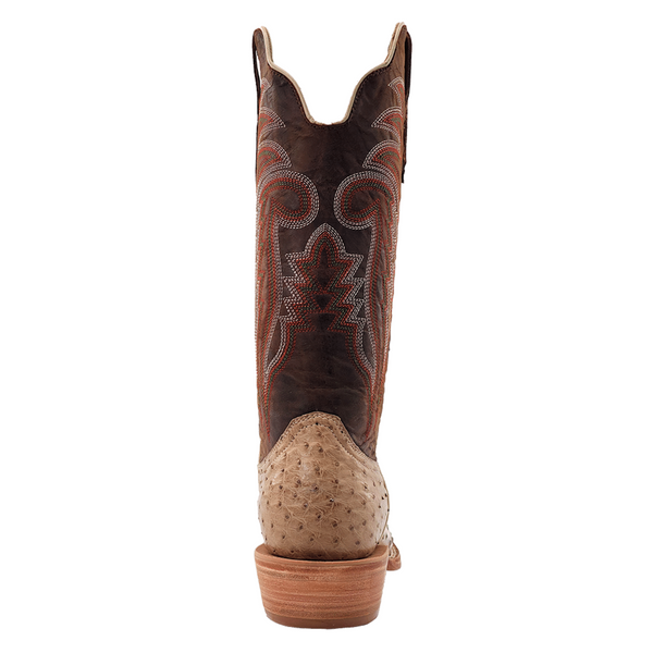 R. WATSON MEN'S SAND BRUCIATO FULL QUILL OSTRICH EXOTIC BOOT - RW4515-1