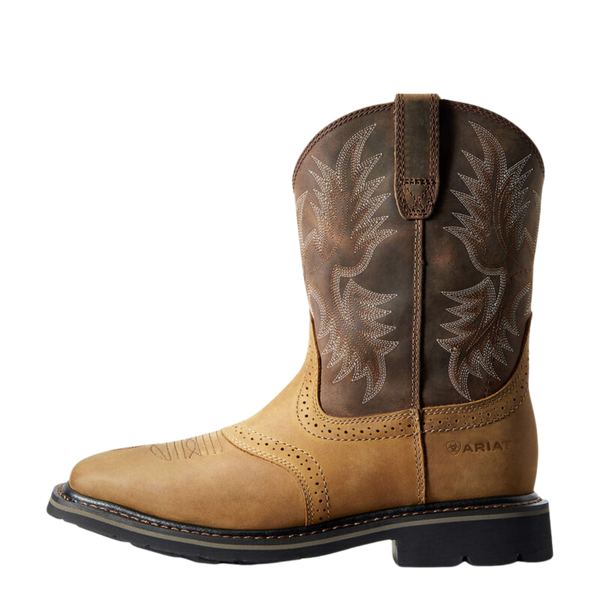 ARIAT MEN'S SIERRA WIDE SQUARE TOE WORK BOOT-10010148