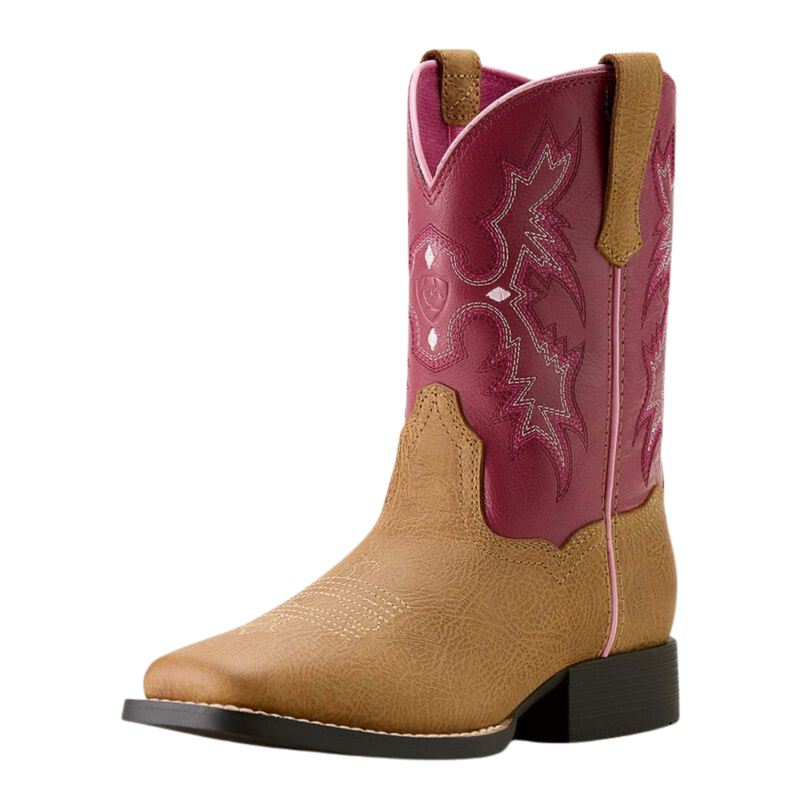 ARIAT KID'S TOMBSTONE WIDE SQUARE TOE WESTERN BOOT-10063835