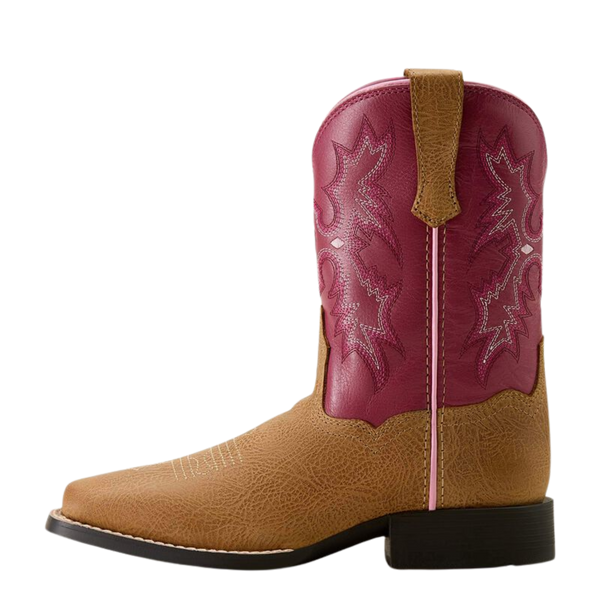 ARIAT KID'S TOMBSTONE WIDE SQUARE TOE WESTERN BOOT-10063835