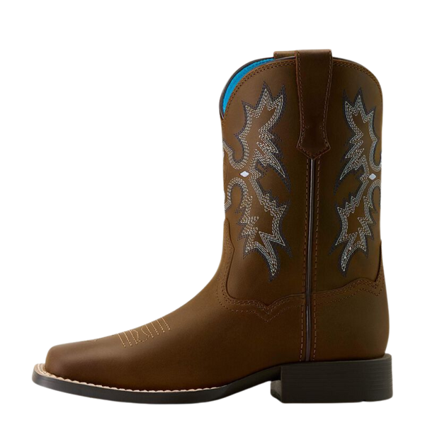 ARIAT KID'S TOMBSTONE WIDE SQUARE TOE WESTERN BOOT-10063834