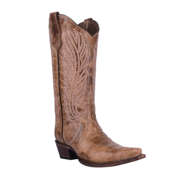 CIRCLE G BY CORRAL WOMEN'S HONEY EMBROIDERY TRIAD WESTERN BOOT - L6060
