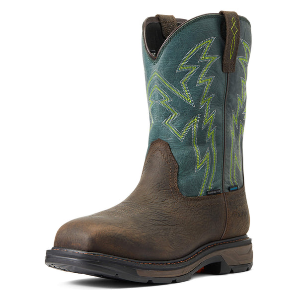 Ariat workhog pull sales on composite toe
