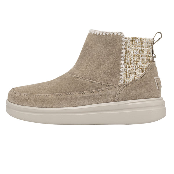 HEY DUDE WOMEN'S MEL SUEDE SAND- 122090504