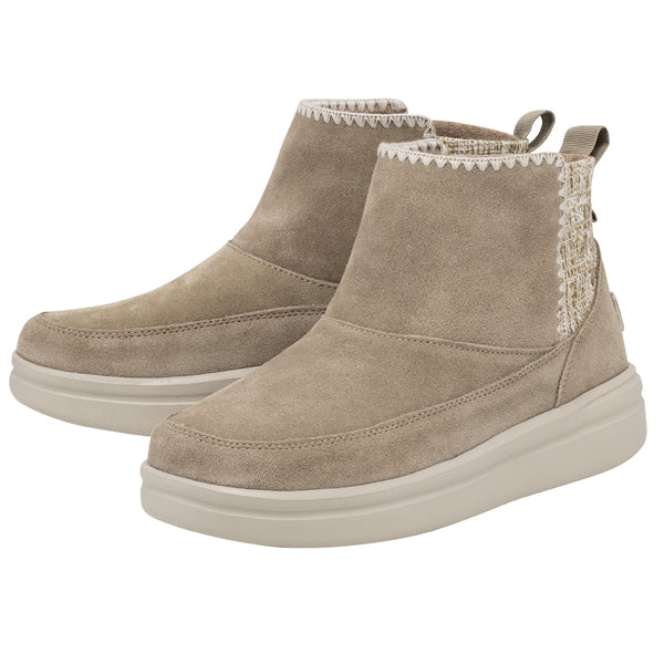 HEY DUDE WOMEN'S MEL SUEDE SAND- 122090504