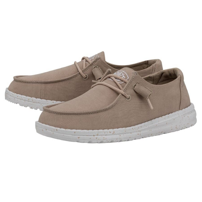 HEY DUDE WOMEN'S WENDY SLUB CANVAS TAN - 40063265