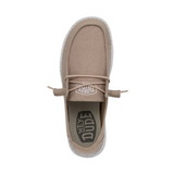 HEY DUDE WOMEN'S WENDY SLUB CANVAS TAN - 40063265