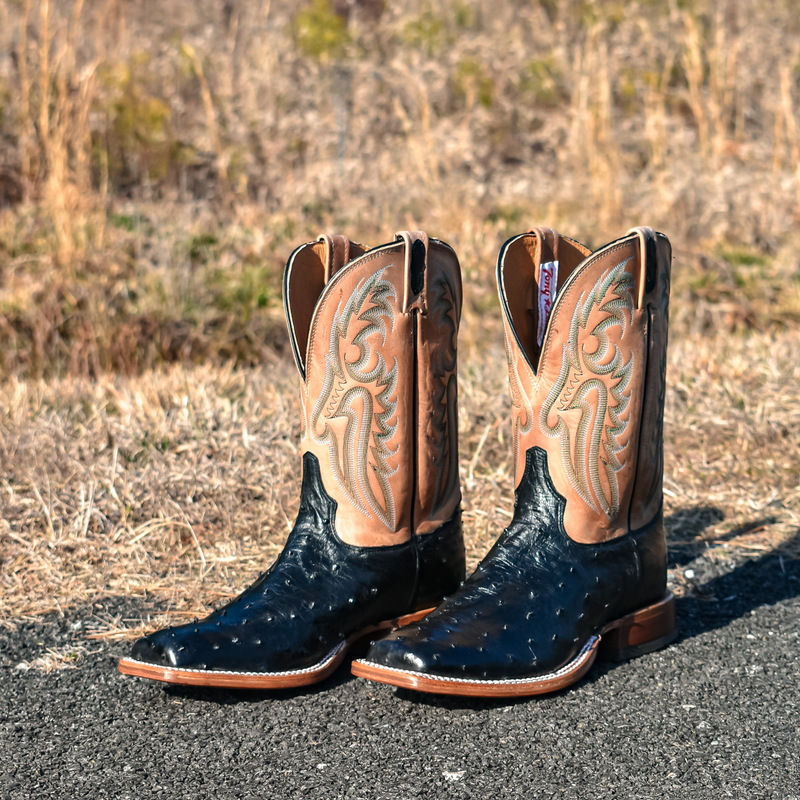 Tony lama smooth ostrich skin boots on sale