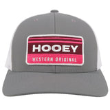 HOOEY HORIZON GREY WHITE TRUCKER HAT - 2035T