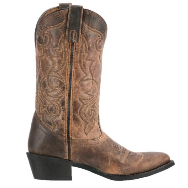 LAREDO WOMEN'S MADDIE TAN DISTRESSED LEATHER WESTERN BOOTS - 51112